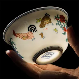Retro kurczaki biała herbata tureen wodna kubek herbaty cesarz kung fu gaiwan kreatywny podróż porcelanowy teapot biurowy prezent na oprogramowanie