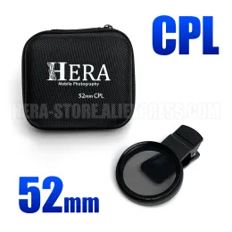 Lens 52MM Circular Universal Portable Polarizer Camera Lens CPL No Reflections Filter Professional for iPhone Mobile Phone Smartphone