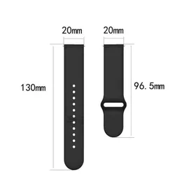 20MM Silicone Straps For P8/P9/T80/P68/P70 Smart Watch Band Women Wristband For P80/P90/S20 Correa Bracelet