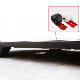 Universal Rubber Car Side Skirt Protective Strip Car Door Bottom Bumper Protector Band 5cm 7cm 10cm Car Stickers Black White