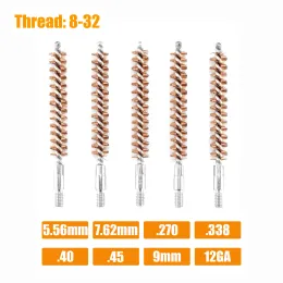 5Pcs/Set Gun Cleaning Brush Head Kit for 9mm .30 7.62mm .22 5.56mm .40 .45 12GA 20GA Phosphor Bronze Rifle Pistol Bore Cleaning