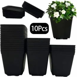 DHgate.com:Colorful Drained Square Flower Pots with Tray - 4