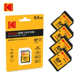 Cards KODAK SD Card V30 A1 high Speed memory card SDHC/SDXC SD U1 U3 32GB 64GB 128GB 256GB 512GB sd card for Canon Nikon DSLR Laptop