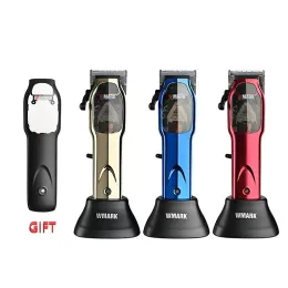 Trimmers Wmark 9002 Clippers Professional Clippers للرجال ، وعالية السرعة 9000 دورة في الدقيقة 9V محرك مغناطيسي مكون من الرقائق الدقيقة مع شحن حامل WMARK NG9002