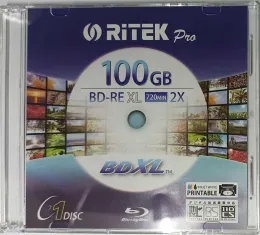 Skivor blå ray skiva BDRE XL 2x 100 GB 720min bluray bdxl bdr 100 gb 1 st