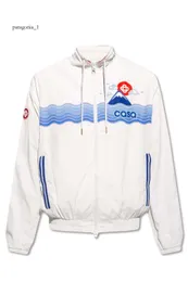 Designer di giacca CASABLANC CASA BLANCA CAPPOLTA CASATURA CAMPO DI PERCALE LUNGA LONGA CASA BLANCA MAN WAVE SHOP SPORT SPORTO LUSICO OUTCHEGNI BRIFABILITÀ CASABLANC 9759