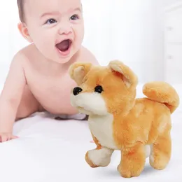 الحديث عن Golden Retriever Plush Interactive Dog Toy Electric Puppy Toy للأطفال الواقعيين الكلب حيوان أليف أطفال أفخم الحيوانات الإلكترونية