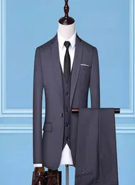 Designer Formal Mens Suits Novos ternos finos Vestem de três peças de traje de negócios homem de estilo ocidental de estilo1641113