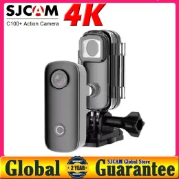 카메라 SJCAM C100 / C100PLUS 미니 썸 카메라 1080P30FPS / 4K30FPS H.265 12MP 2.4G WIFI 30M 방수 케이스 액션 스포츠 DV 캠코더