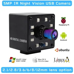 Webcams ELP USB 2.0 Camera HD 5MP OTG Plug UVC Play Mini Night Vision IR Cut USB Telecam