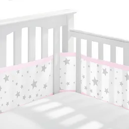 Staket barnsäng stötfångare sängkläder tillbehör barnrum dekor baby säng stötfångare knut design nyfödd spjälsäng