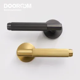 Dooroom Brass Door Lever Set Внутренняя спальня ванная комната для ванной комнаты замок замок