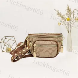 Moda Tasarımcı Mini Bumbag Kadın Bel Çantaları Lüks Kahverengi Çiçek Strap Fannypack Erkek Kemer Çantası Crossbody Fanny Pack Cüzdan