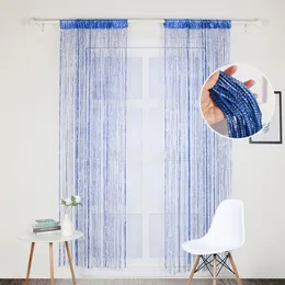 1*2m Janelas de porta penduradas Decors de miçangas cortina corda Verão Tela de inseto Trelas de tassel Cortinas Decoração da casa da porta 2022