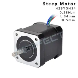 42BYGH34 Nema17 0.28N Stepper Motor 42 motor Nema 17 motor 42BYGH 1.7A motor 4-lead for 3D printer 34mm