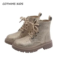 Boots Girls Fashion Boots 2021 Autumn Children Brand Shoes Boots Cloy Boots for Kids Glitter Pink Princess Platfor