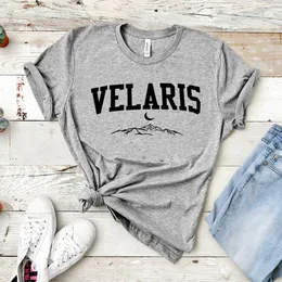 Velaris City of Starlight Unisex Shirt Acotar Tshirt Sarah J Mass 티셔츠 나이트 코트 책 선물 선물 여름 짧은 슬리브 티 탑