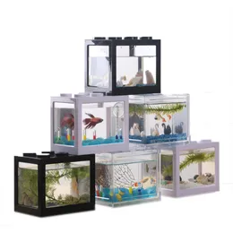 Kreatywny kombinowany ekologiczny mały akwarium Mini Aquarium Betta Fishbowl Ant Box Crawler Box