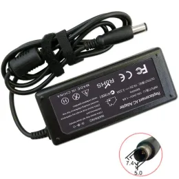 충전기 19.5V 3.33A 65W 노트북 HP 엘리트 북 2570 2540p 2560p 2570p 2760p 2740p 노트북 7.4mm*5.0mm