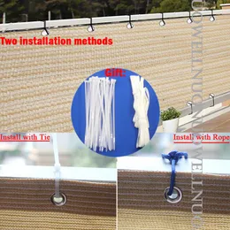 Ширина 0,8 м/0,9 м бежевый цвет садовый забор сгущай домашний балкон безопасная конфиденциальность сеть наружного бассейна терраса.