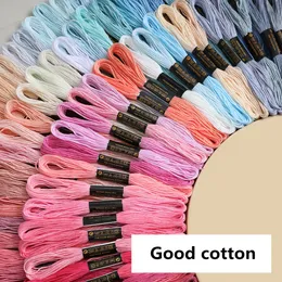 200 pcs Random Color Floss Skein Cross Stitch Thread DIY Silk Line Branch Threads Similar Thread embroidery Thread