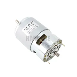 80W 150W 288W 775 Mil Motor 3000-12000 RPM Motor Fırçası DC Motorlar 775 Çim biçme makinesi motoru iki bilyalı rulman dereceli