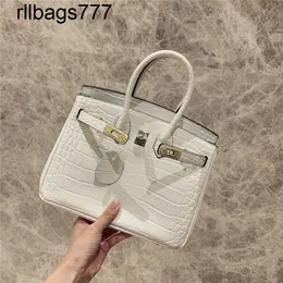 Leather Bk Designer Handbags Bag Crocodile Pattern Premium Sense Fashion Female Sakura Pollen Handbag