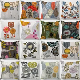 Os padrões boêmios almofadas cobrem multicolorias abstratas geometria étnica impressa travesseiros decorativos da sala de estar sofá -sofá