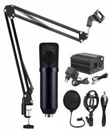 Microfono a condensatore BM 700 con filtro pop a prova di shock di alimentazione Phantom per lo studio O Registrazione del microfone NB35 MIC Stand4772893