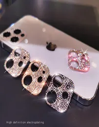 Per iPhone 12 Pro Luxury 3D Glitter Diamond Bling Rhinestone Camera Lens Protector 11 13 Max Mini Stickers9985721