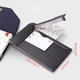 A5 Paper Cutter Düzeltici Fotoğraf Guilotin Kesme Makinesi Scrapbook Bıçağı Cetvel Okulu Ofis Kırtasiyesi