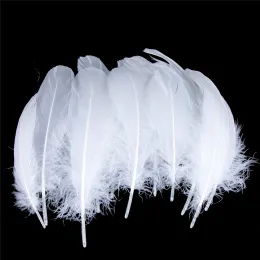 Подлинная природа черные гусиные перья для ремесел племены 5-7 дюйма/13-18 см. Сделай сам украшения для одежды
