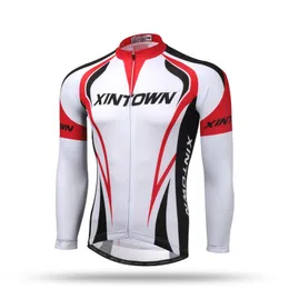 XINTOWNOUTHON MEN LENG SLEEVEサイクリングジャージープロチームMTBバイクジャージーレーシングスポーツサイクリング衣料品服を着る服