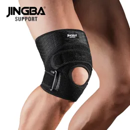 Jingba Support 1PC Verstellbare Knieschalter Sportvolleyball Knieschalte Stützgürtel Running Knieschalter für Gelenke Protektor Kniescheibe