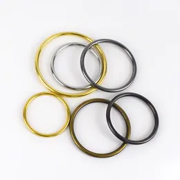 20 pezzi Meeting o anello da 20-50 mm Circle rotondo in metallo per abbigliamento borse borse borse fibbie a cinghia hardware in pelle accessori artigianali