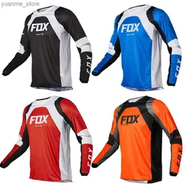 Cycling Shirts Tops Mens Downhill Jersey BAT Jersey Motocross Motorcycle Shirt Bicycle Jersey Cross Enduro Clothing Camisas Ciclismo Y240410