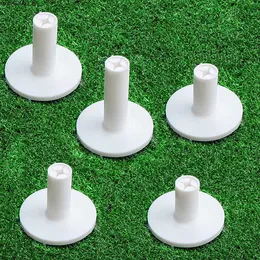 Novo 5 PCs Rubber Golf Tees Driving Range 1,5in 2in Branco preto camiseta externa de treinamento interno Ajuda acessórios Drop Shipp