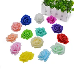 20pcs/lot 6 cm pe Foam Big Rose Flower Head Künstliche Blumen Hochzeitsdekorationen DIY Scrapbooking Wrader Home Decor Basteln