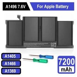 Batteries A1466 Battery for Apple MacBook Air 13" Inch Replacement Laptop Battery A1496 A1405 A1377 A1369 56Wh 7.6V Free Tools