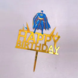 Bel boss Happy Birthday Cake Topper Acrylic Baby Boy Cupcake Toppers for Boys Birthday Party Cake Decorations Baby Shower