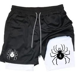 Anime Hunter X Hunter Performance Shorts for Men Breattable Spider Gym Shorts Summer Sports Fitness Workout Jogging Short Pants 240410