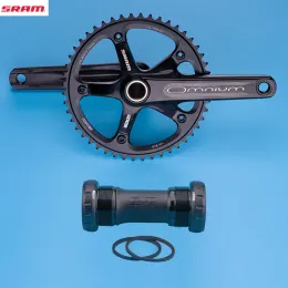 SRAM 오리지널 omnium 트랙 크랭크 세트 고정 기어 체인 휠 48T GXP 170mm 165mm 단일 속도 트랙 크랭크 세트 / 고정 크랭크 세트