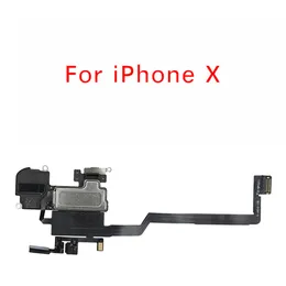 Öronhögtalare flexkabel för iPhone X XR XS XSMAX 11 11Pro Max Earpiece With Proximity Light Sensor Ersättningsdelar