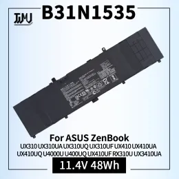 Baterias B31N1535 Bateria de laptop compatível com ASUS ZenBook UX310 UX310UA UX310UQ UX310UF UX410 UX410UA UX3410UA UX410UQ U4000U U400UQ