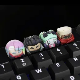 Аксессуары Echome Оригинальный аниме -клавишные клавиши Custom 3D -смола для механической клавиатуры Cyberpunk: Edgerunners милый ремесленник Keycap подарок