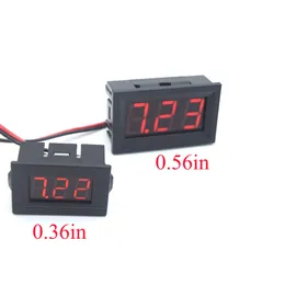 Mini Digital Voltmeter Tescer DC 4,5 В до 30 В цифровой вольтметр Панель Meter Meter Red/Blue/Green Electromobile автомобиль мотоцикла