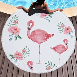 Asciugamano da bagno in flamingo flomingo da 150 cm asciugamano da bagno spessa vasca da bagno tappetino da picnic coperta coperta di divani con zaino per lo zaino con corsietto