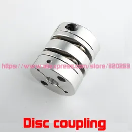 2st Servo Motor Shaft Coupling 5, 6, 6.35, 8 Aluminium Double Disc Coupler Disk D19 L28