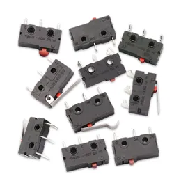 Przełącznik przełącznika 5PCS przełącznik przełącznika Silver Contact Contact Mectary Micro Limit Przełącznik prosty KW12 5A 125V Micro Switch