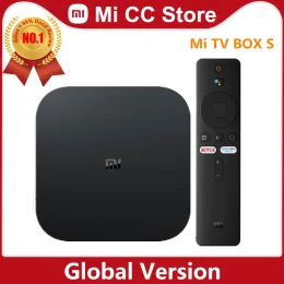 ボックスグローバルバージョンXiaomi Mi TV Box S 4K Ultra HD Android TV 9.0 HDR 2GB 8GB WiFi DTS Multi Language Smart Mi Box Sメディアプレーヤー